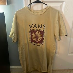 XL Mens Vans Yellow Graphic T-Shirt